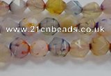 CNG6500 15.5 inches 6mm faceted nuggets agate beads wholesale