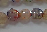 CNG6502 15.5 inches 10mm faceted nuggets agate beads wholesale