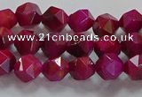 CNG6534 15.5 inches 6mm faceted nuggets red tiger eye beads