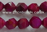 CNG6536 15.5 inches 10mm faceted nuggets red tiger eye beads