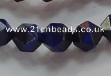 CNG6543 15.5 inches 8mm faceted nuggets blue tiger eye beads