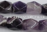 CNG655 15.5 inches 13*18mm faceted nuggets amethyst beads