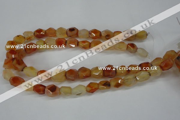 CNG680 15.5 inches 10*14mm - 13*18mm faceted nuggets agate beads