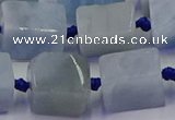 CNG6801 15.5 inches 8*12mm - 10*16mm nuggets aquamarine beads