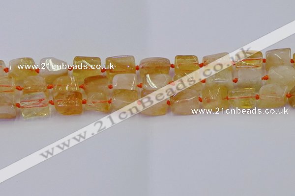 CNG6804 15.5 inches 8*12mm - 10*16mm nuggets citrine beads