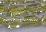 CNG6806 15.5 inches 5*8mm - 8*12mm nuggets lemon quartz beads