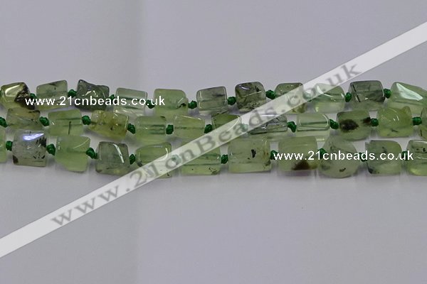 CNG6809 15.5 inches 5*8mm - 8*12mm nuggets prehnite beads