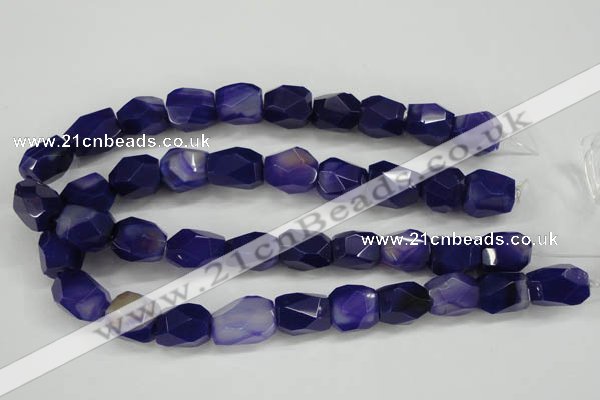 CNG681 15.5 inches 13*18mm - 15*20mm faceted nuggets agate beads