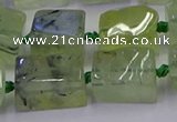 CNG6810 15.5 inches 8*12mm - 10*16mm nuggets prehnite beads