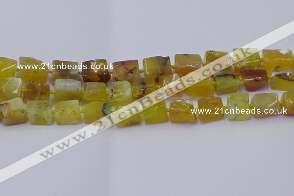 CNG6813 15.5 inches 8*12mm - 10*16mm nuggets yellow opal beads