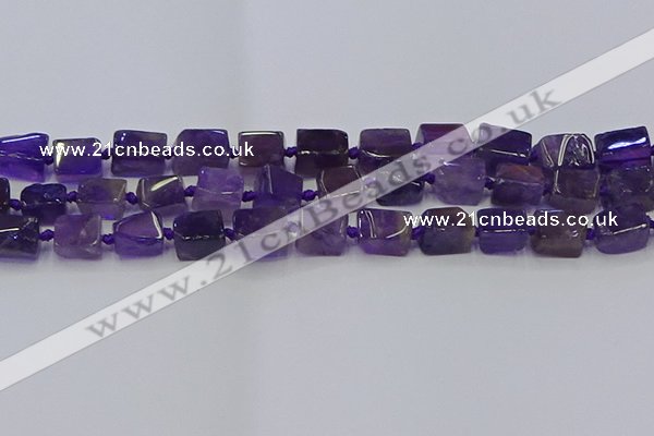 CNG6818 15.5 inches 5*8mm - 8*12mm nuggets amethyst beads