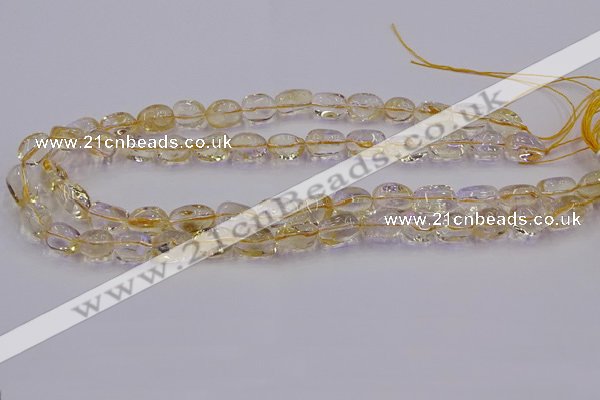 CNG6856 15.5 inches 8*12mm - 10*14mm nuggets citrine beads