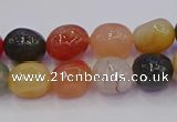 CNG6888 8*12mm - 10*14mm nuggets mixed rutilated quartz beads