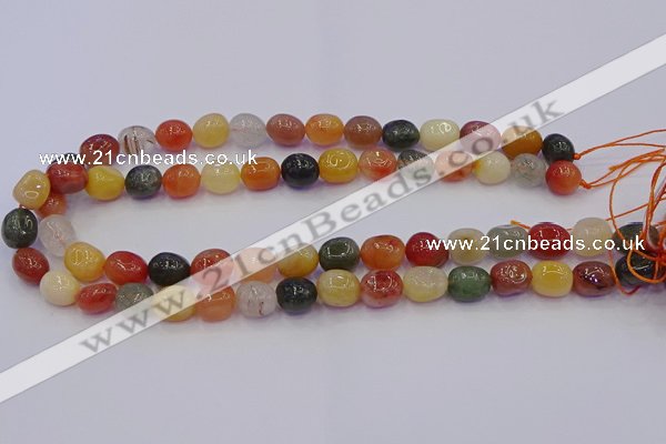 CNG6888 8*12mm - 10*14mm nuggets mixed rutilated quartz beads