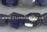 CNG689 15.5 inches 15*18mm - 18*20mm faceted nuggets agate beads