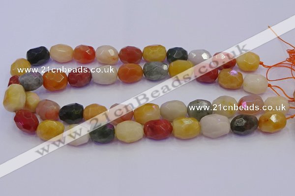 CNG6890 12*16mm - 13*18mm faceted nuggets mixed rutilated quartz beads