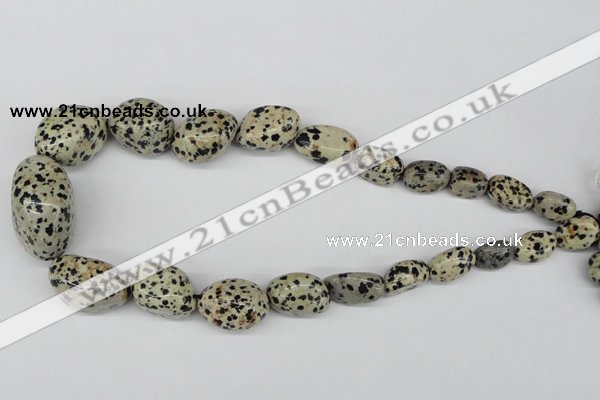 CNG69 15.5 inches 10*16mm - 25*35mm nuggets dalmatian jasper beads