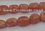 CNG6900 15.5 inches 8*12mm - 10*14mm nuggets moonstone beads