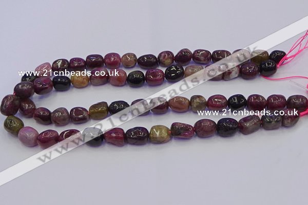 CNG6904 15.5 inches 8*12mm - 10*14mm nuggets tourmaline beads