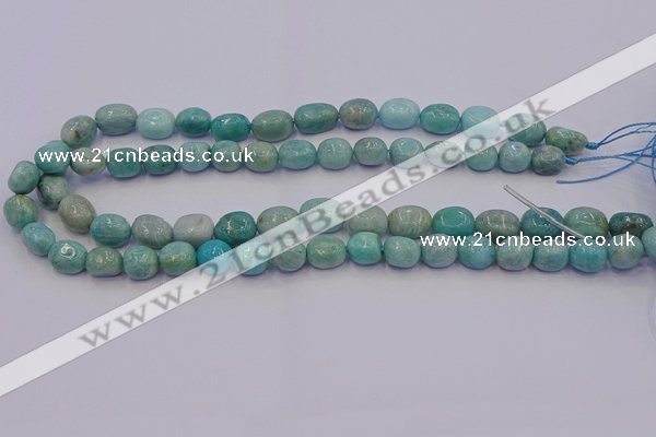 CNG6908 15.5 inches 8*12mm - 10*14mm nuggets amazonite beads