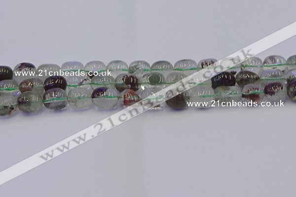 CNG6912 15.5 inches 12*16mm - 13*18mm nuggets green phantom quartz beads