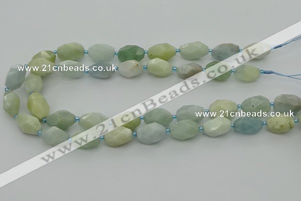 CNG6919 15.5 inches 12*16mm - 13*18mm faceted nuggets aquamarine beads