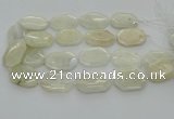 CNG6927 20*30mm - 35*45mm faceted freeform white moonstone beads