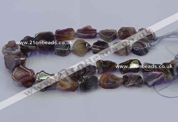CNG6941 15.5 inches 15*20mm - 18*25mm freeform Botswana agate beads