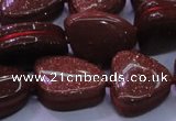 CNG695 15.5 inches 13*18mm - 15*16mm freeform goldstone beads