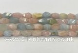 CNG6963 15.5 inches 10*14mm - 12*16mm faceted nuggets morganite beads