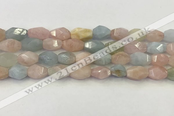 CNG6963 15.5 inches 10*14mm - 12*16mm faceted nuggets morganite beads