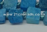 CNG7005 15.5 inches 14mm - 16mm freeform druzy agate beads