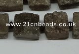 CNG7009 15.5 inches 14mm - 16mm freeform druzy agate beads