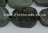 CNG7028 15.5 inches 20*28mm - 25*35mm freeform druzy agate beads