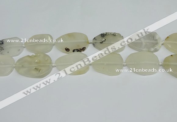 CNG7050 15.5 inches 25*35mm - 30*45mm freeform agate beads