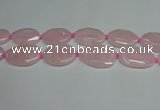 CNG7088 15.5 inches 25*35mm - 35*45mm faceted freeform rose quartz beads