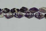 CNG7090 15.5 inches 25*35mm - 35*45mm faceted freeform amethyst beads