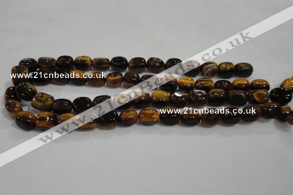 CNG710 15.5 inches 10*14mm nuggets yellow tiger eye beads wholesale