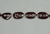 CNG7107 25*35mm - 35*45mm faceted freeform brecciated jasper beads