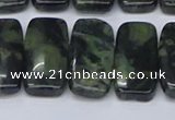 CNG7121 10*20mm freeform double drilled kambaba jasper beads