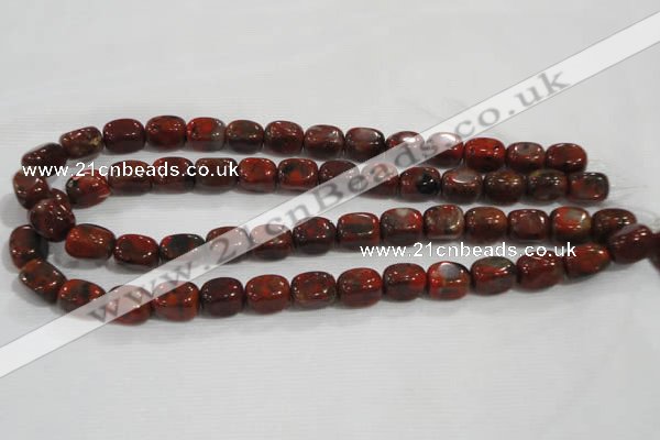 CNG719 15.5 inches 10*14mm nuggets brecciated jasper beads wholesale