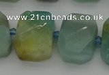 CNG7201 15.5 inches 13*18mm - 15*20mm faceted freeform amazonite beads