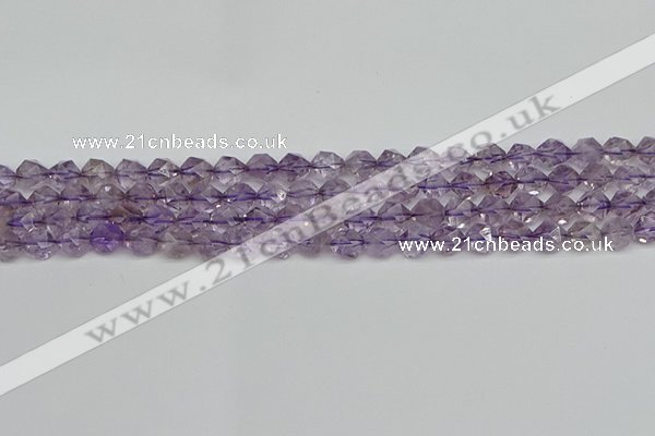 CNG7215 15.5 inches 6mm faceted nuggets amethyst beads wholesale