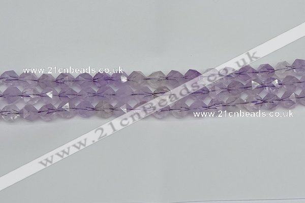 CNG7216 15.5 inches 8mm faceted nuggets amethyst beads wholesale