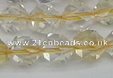 CNG7233 15.5 inches 12mm faceted nuggets citrine gemstone beads