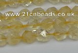 CNG7235 15.5 inches 6mm faceted nuggets citrine beads wholesale