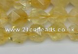 CNG7237 15.5 inches 10mm faceted nuggets citrine beads wholesale