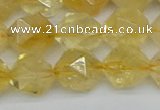 CNG7238 15.5 inches 12mm faceted nuggets citrine beads wholesale