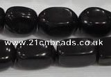 CNG725 15.5 inches 15*20mm nuggets black obsidian beads wholesale