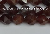 CNG7271 15.5 inches 8mm faceted nuggets orange garnet beads